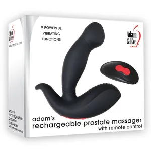Adam & Eve Adam's Rechargeable Remote-Controlled Silicone Prostate Massager Black