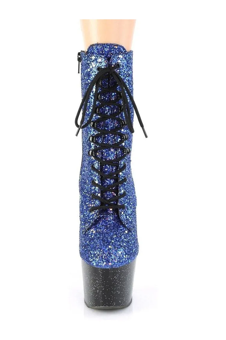 ADORE-1020MG Exotic Boot | Blue Glitter