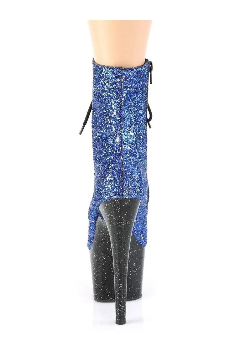 ADORE-1020MG Exotic Boot | Blue Glitter