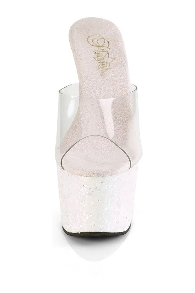 ADORE-701LG Exotic Slide | Clear Vinyl