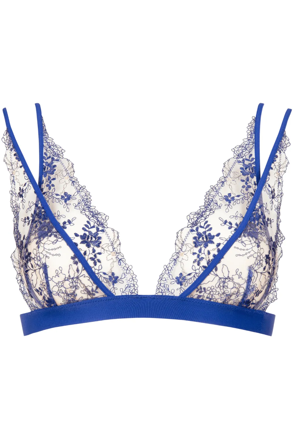 Après Minuit Triangle Bra Blue