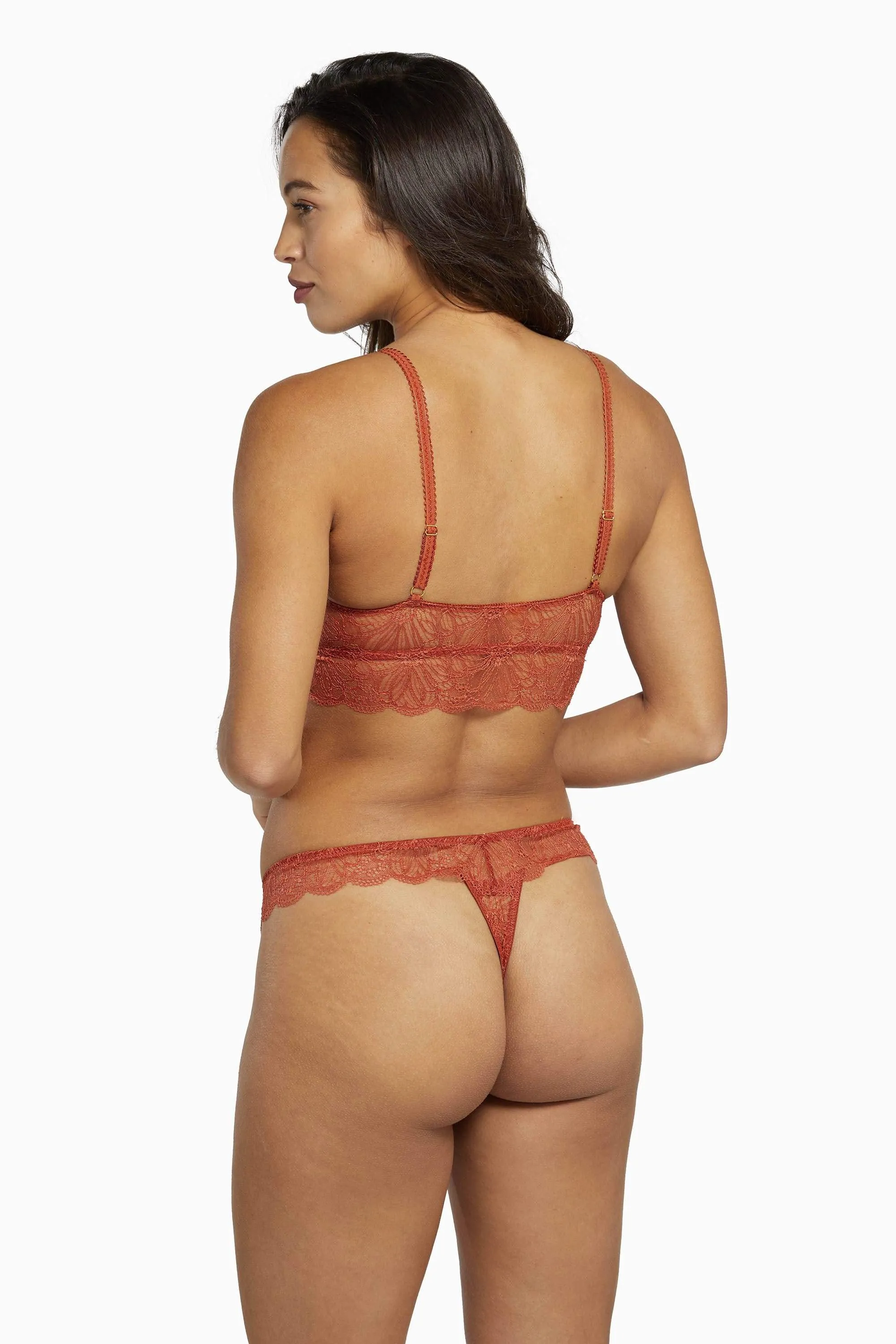 Ariana Everyday Lace Thong Intense Rust