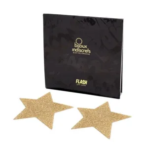 Bijoux Indiscrets - Flash Star Nipple Covers Pasties (Gold)