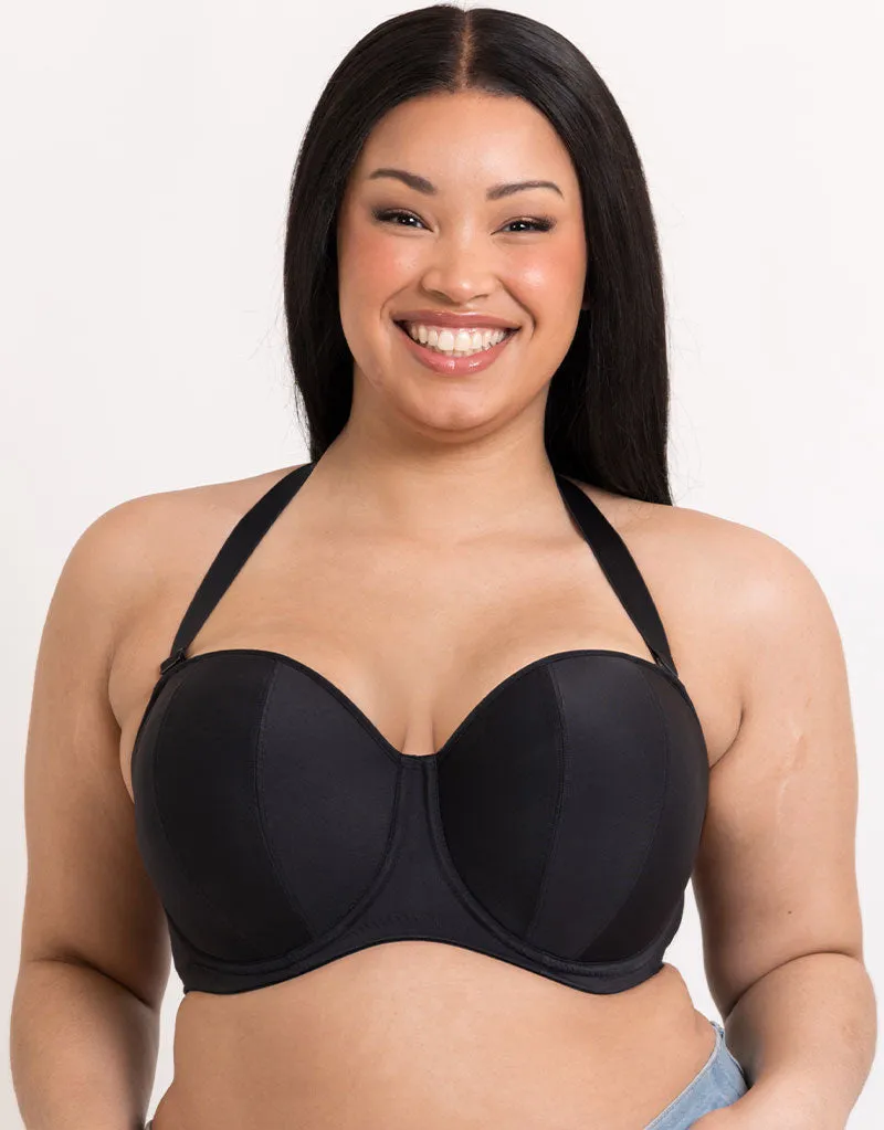 Curvy Kate Luxe Strapless Multiway Bra Jet Black