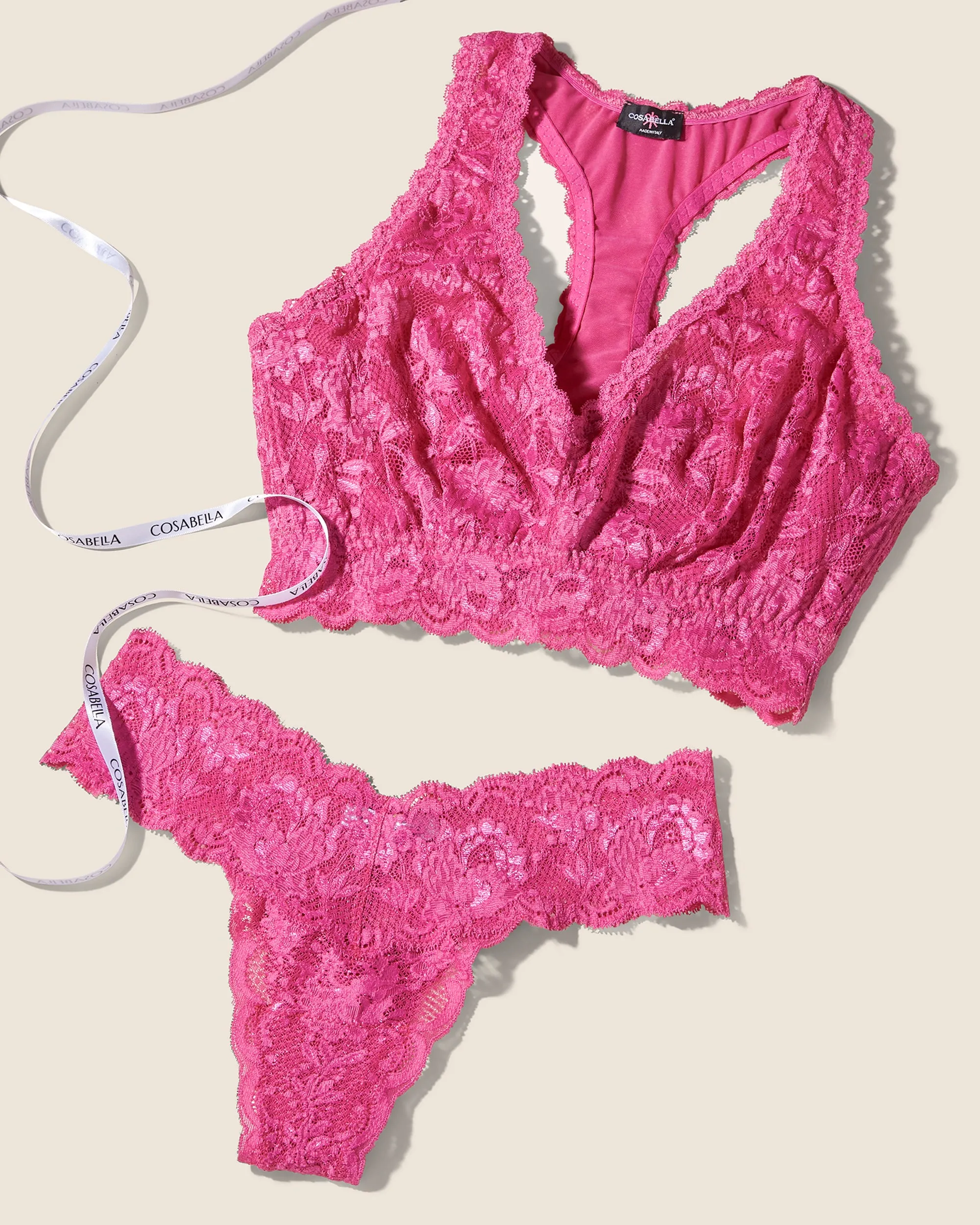 Curvy Racie Racerback Bralette & Cutie Tanga-Set