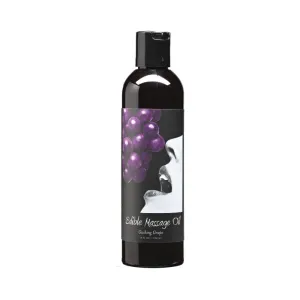 Earthly Body Edible Massage Oil Grape 8oz.