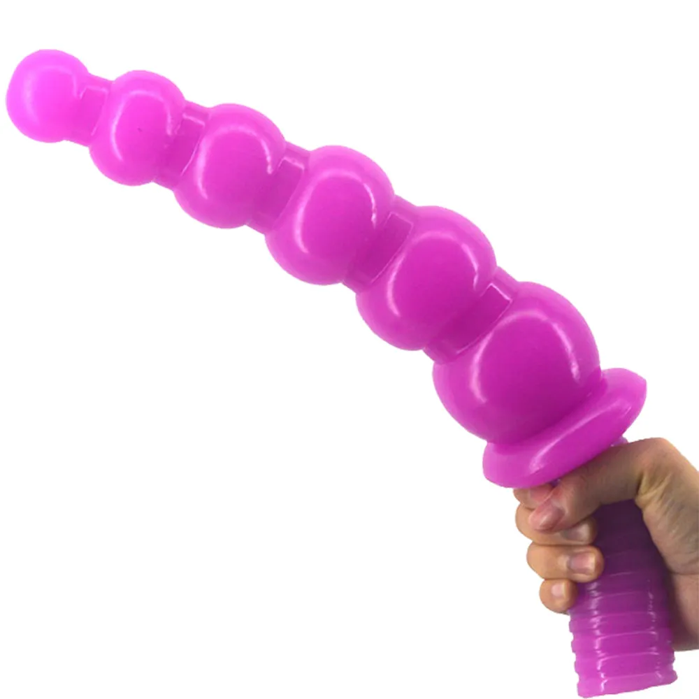 FAAK 14.2 Thrusting Handle Anal Plug 36cm Veined Dildo Huge Fat Adult Sex Toy