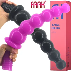 FAAK 14.2 Thrusting Handle Anal Plug 36cm Veined Dildo Huge Fat Adult Sex Toy