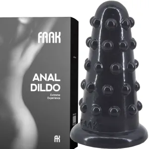 FAAK-74 Huge Thick Dotted Anal Dildo Plug Black