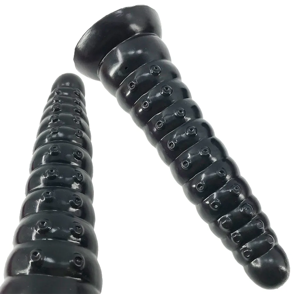 FAAK G121 Large Dildo Liquid Silicone Ridged Alien Tentacle Anal Plug Sex Toy