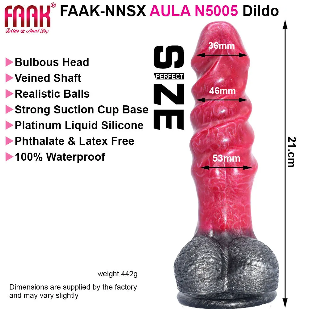 FAAK N5005 Aula 8 Platinum Silicone Anal Plug Dildo