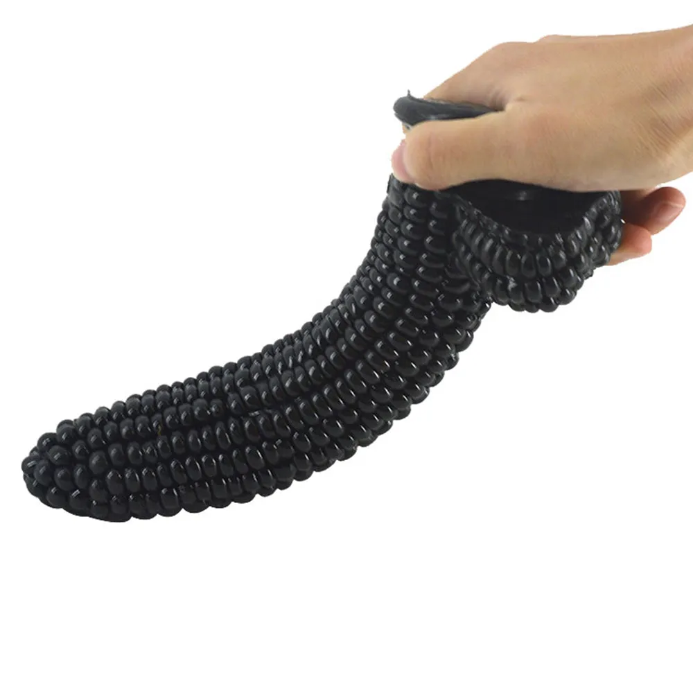 FAAK Realistic 8.2 Corn Beaded Anal Butt Plug 21cm Dildo Suction Cup Balls Dong