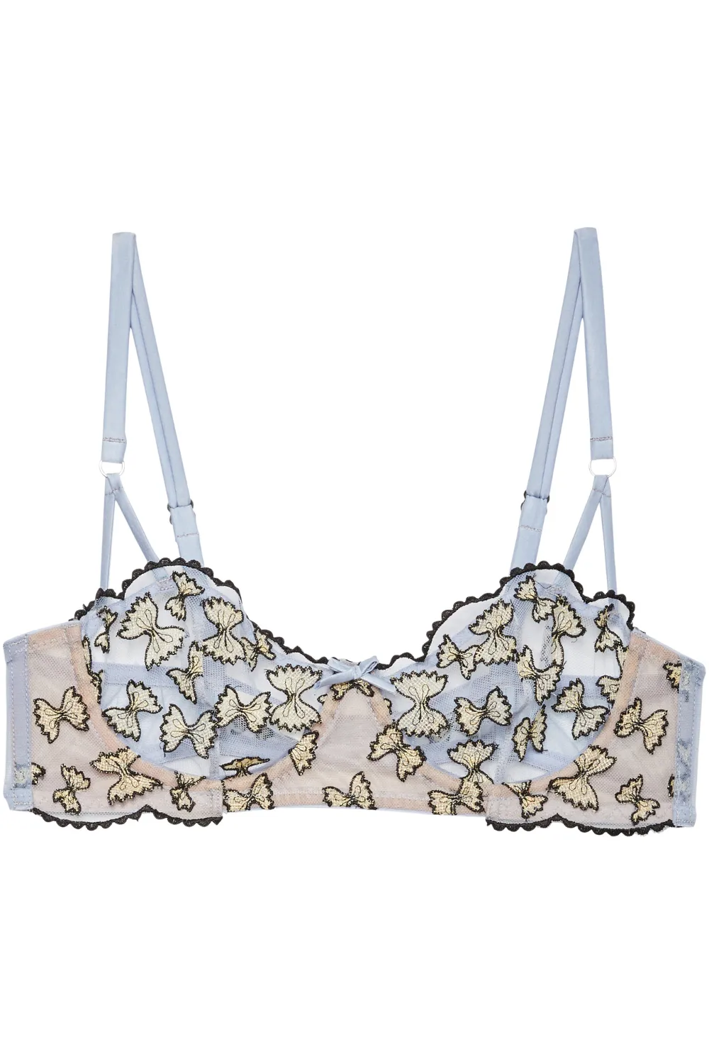 Farfalle Embroidery Balconette Bra