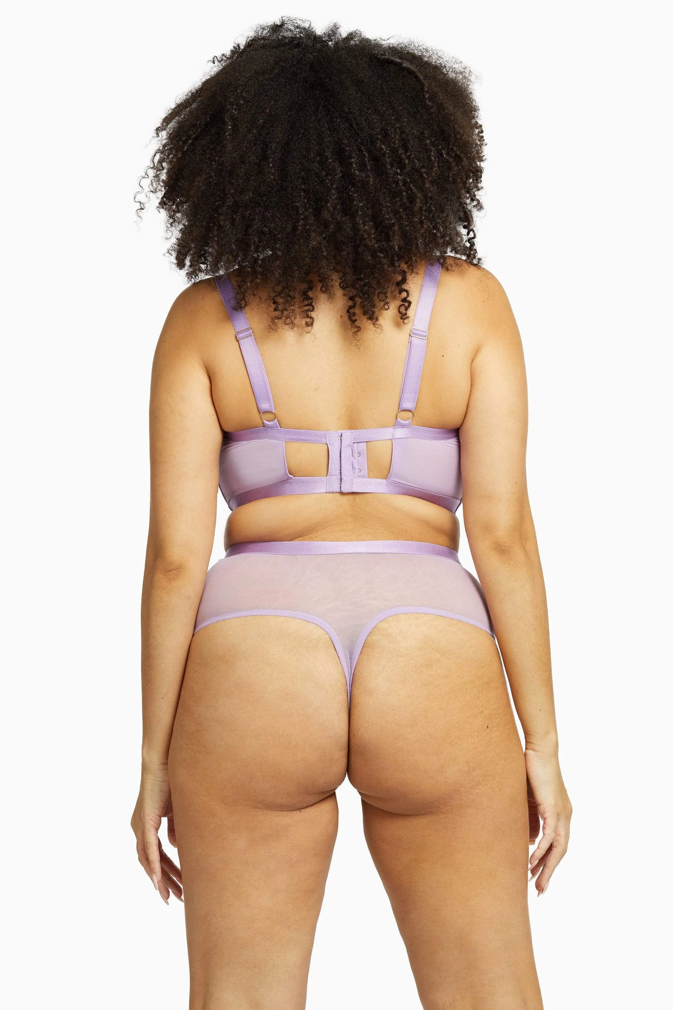 Fenella Lace and Net Longline Bra