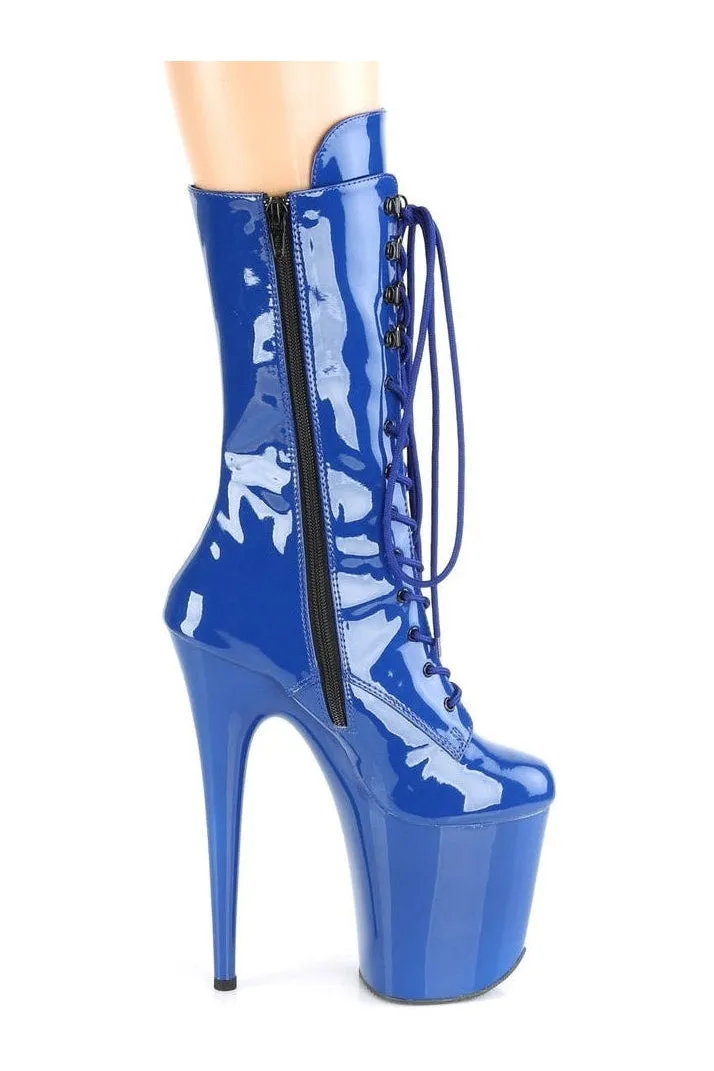 FLAMINGO-1050 Exotic Boot | Blue Patent