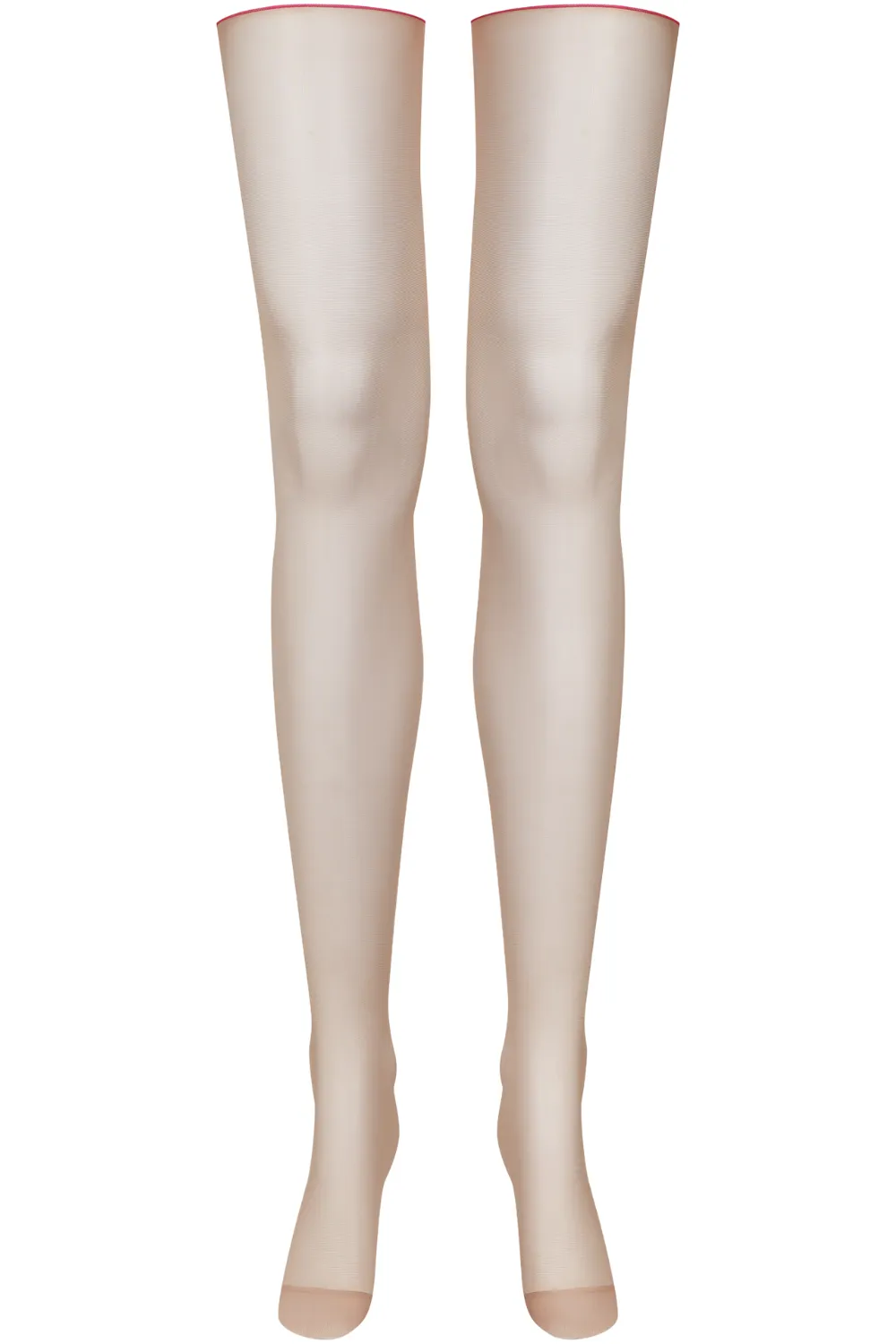 Ginger Snap Cut & Curled Pink Seam Stockings 20 Denier