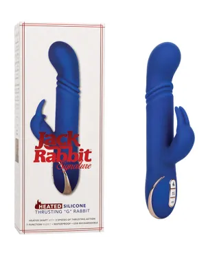 Jack Rabbit Signature Heated Silicone Thrusting G Rabbit - Blue