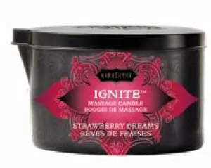 Kama Sutra Ignite Massage Soy Candle - Strawberry Dreams