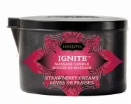 Kama Sutra Ignite Massage Soy Candle - Strawberry Dreams