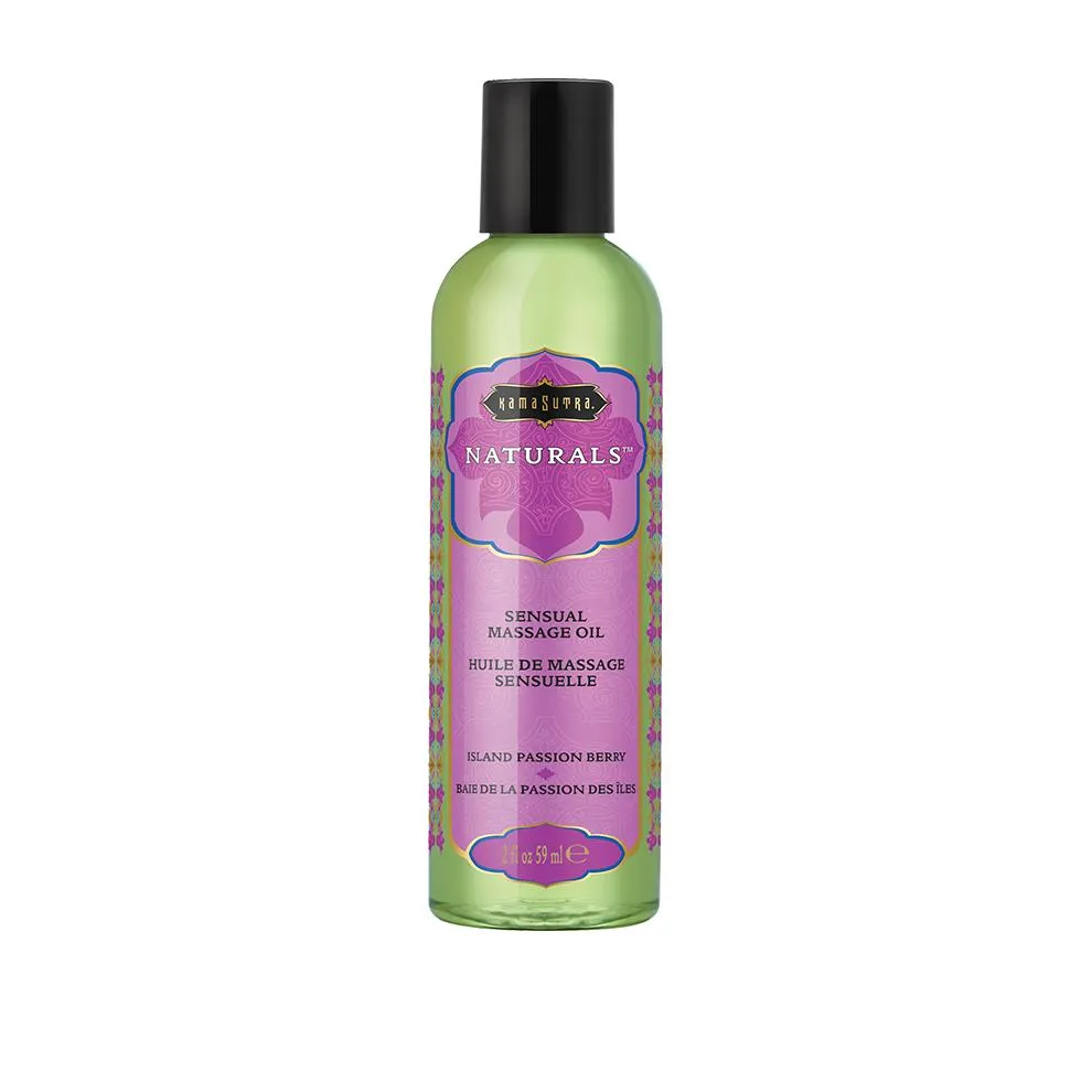 Kama Sutra Naturals Massage Oil - 2 oz Island Passion Berry