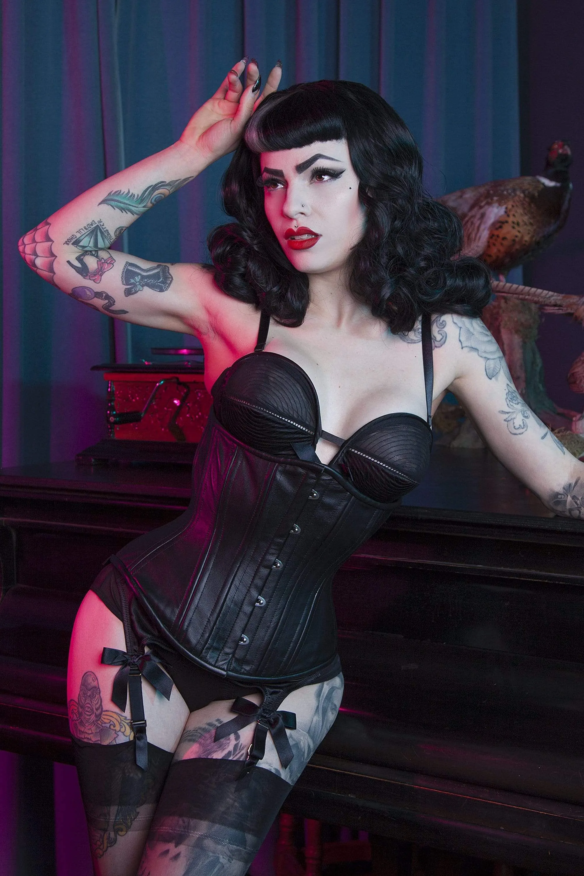 Leather Underbust Corset
