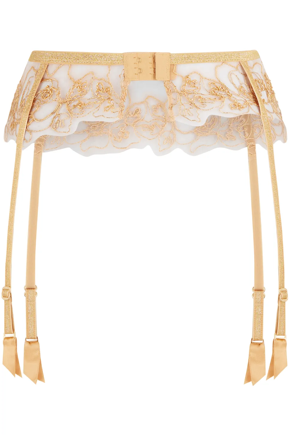 Lindie Suspender Belt Gold. Size 5 (UK 14)