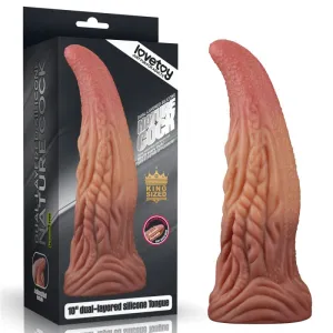 Lovetoy Nature Cock 10 ALIEN TONGUE Dual-Layer Silicone Dildo Realistic