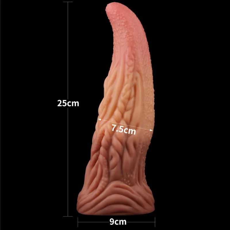 Lovetoy Nature Cock 10 ALIEN TONGUE Dual-Layer Silicone Dildo Realistic