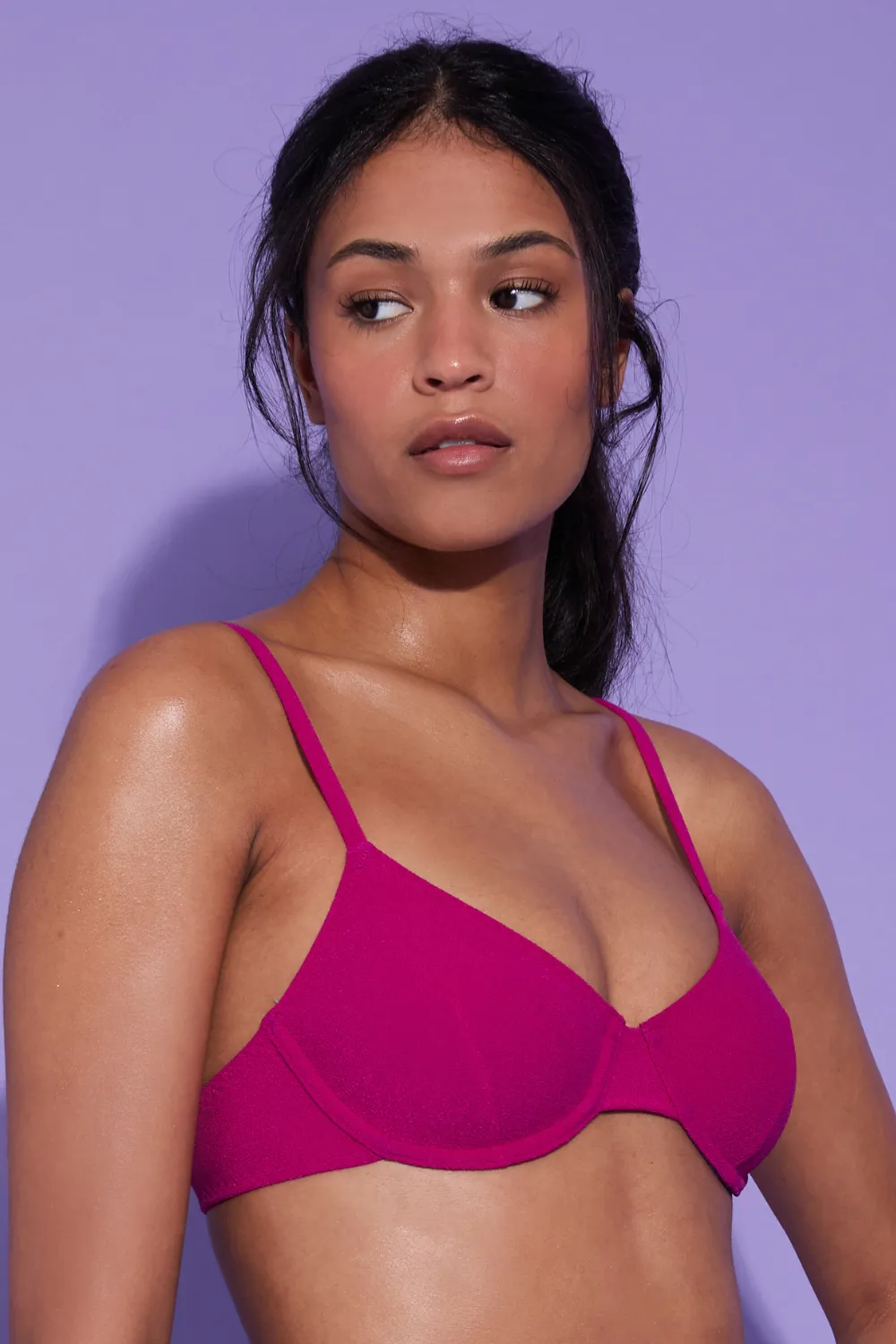 Maisie Underwired Bikini Top Pink