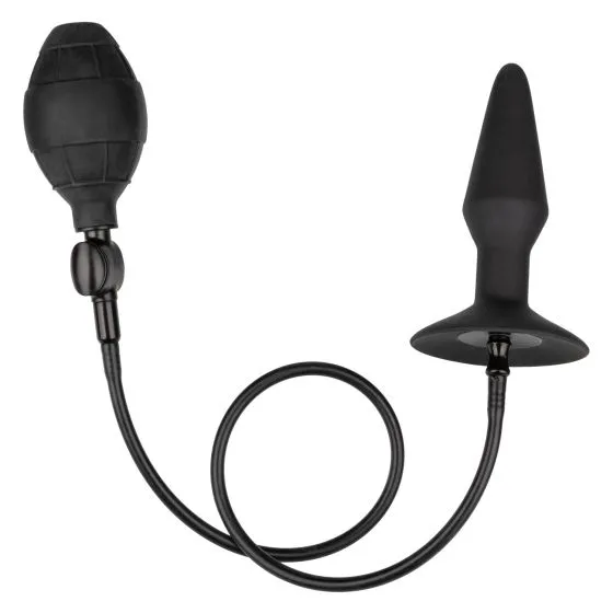 Medium Silicone Inflatable Plug - Black