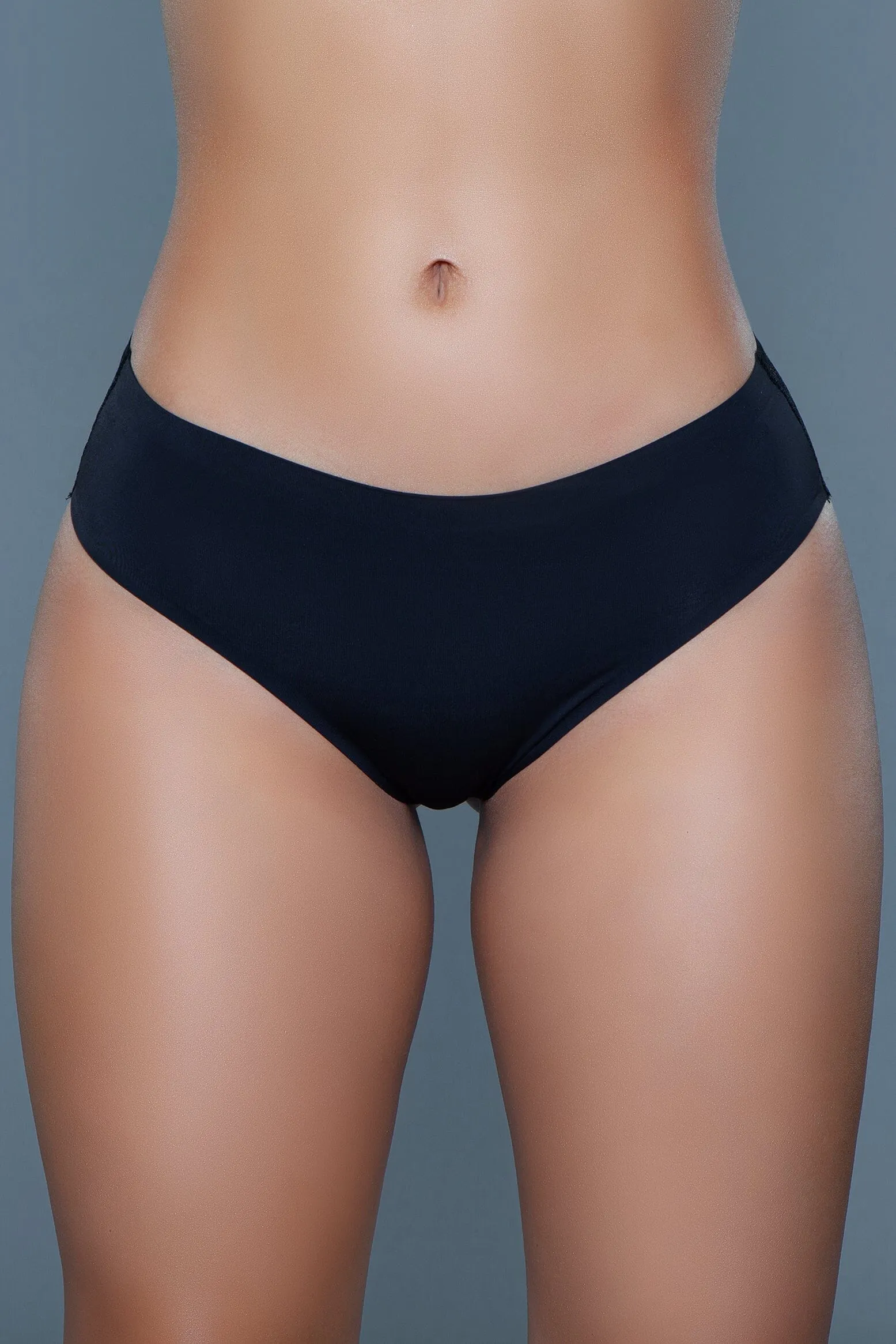 Mid Rise Panties With Lace Scallop Back Design