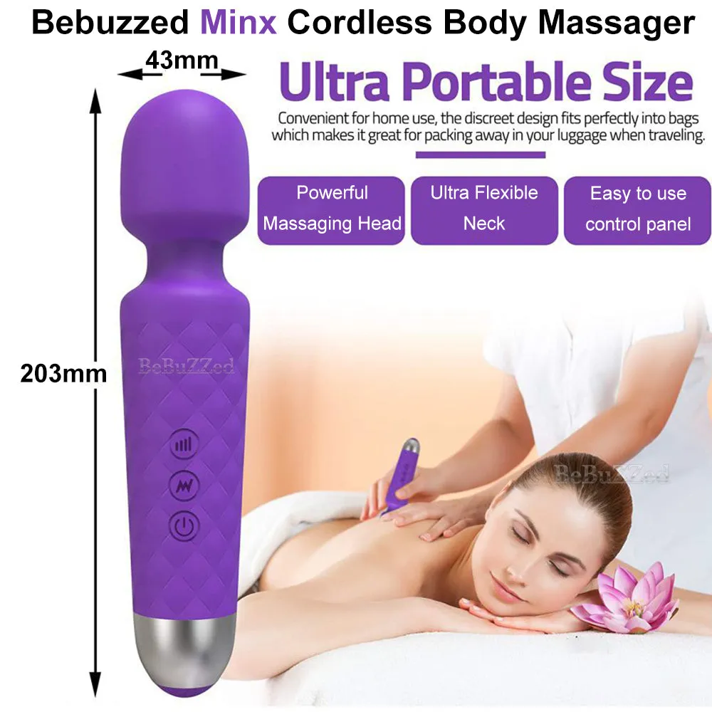 NEW Powerful Cordless Massage Magic Body Wand Personal Massager Waterproof USB