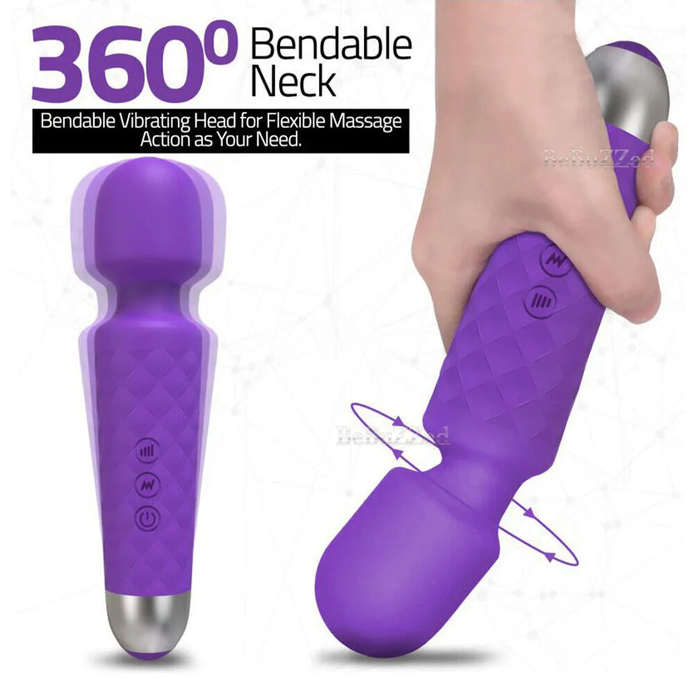 NEW Powerful Cordless Massage Magic Body Wand Personal Massager Waterproof USB