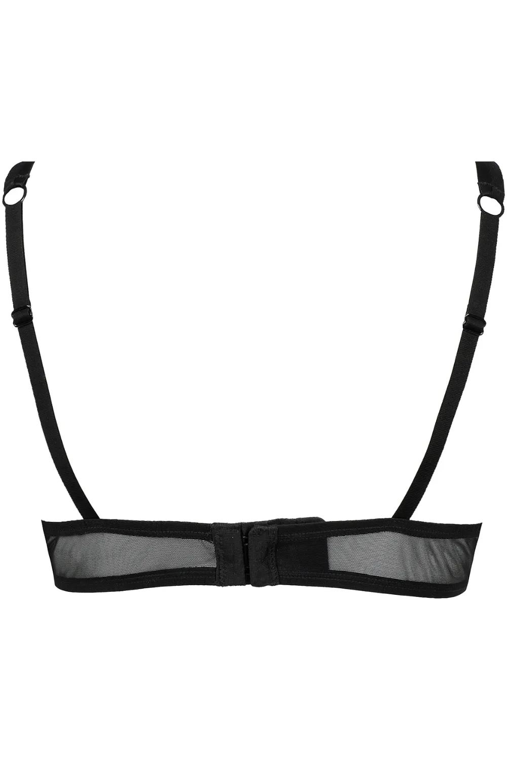 Oiseau de Paradis Half Cup Bra in Black