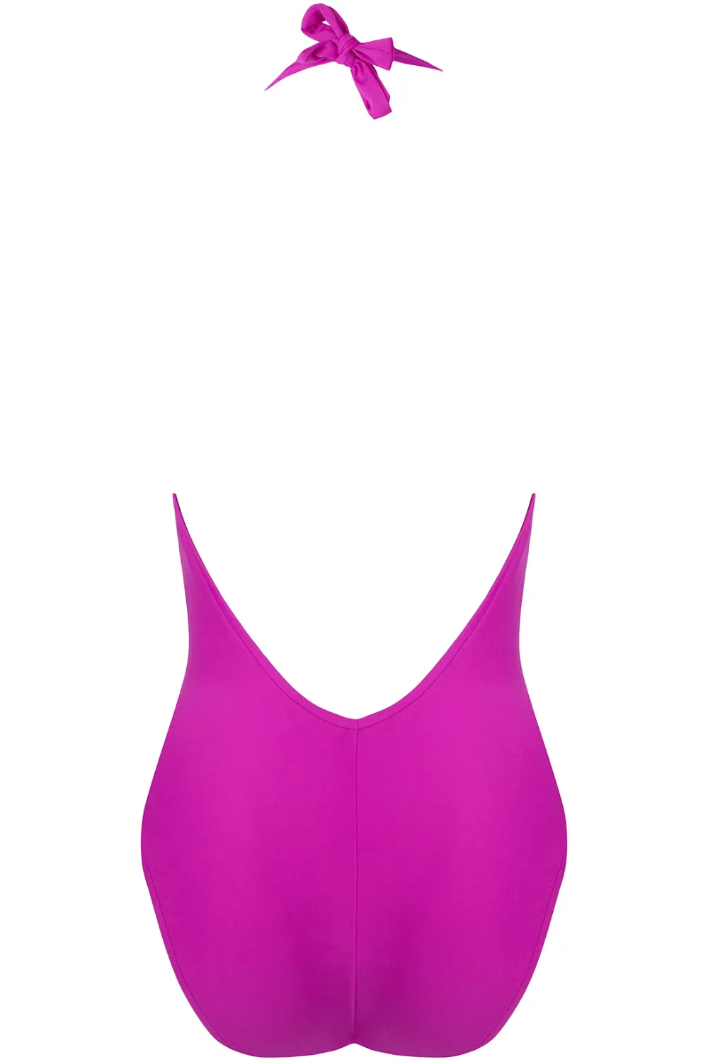 Perles Nacrées Halter Swimsuit Fuchsia