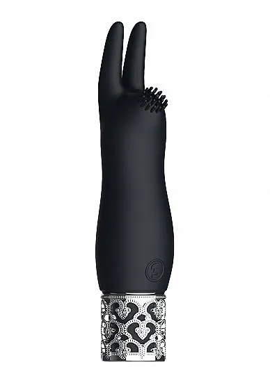 ROYAL GEMS ELEGANCE BLACK RECHARGEABLE SILICONE BULLET