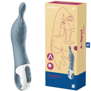Satisfyer A-Mazing 2 Vibrator A-Spot G Spot POWERFUL USB Sex Toy Grey