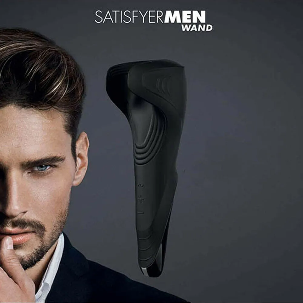 Satisfyer Men Wand Male Masturbator Vibrating Penis Stroker Rechargeable Sex Toy