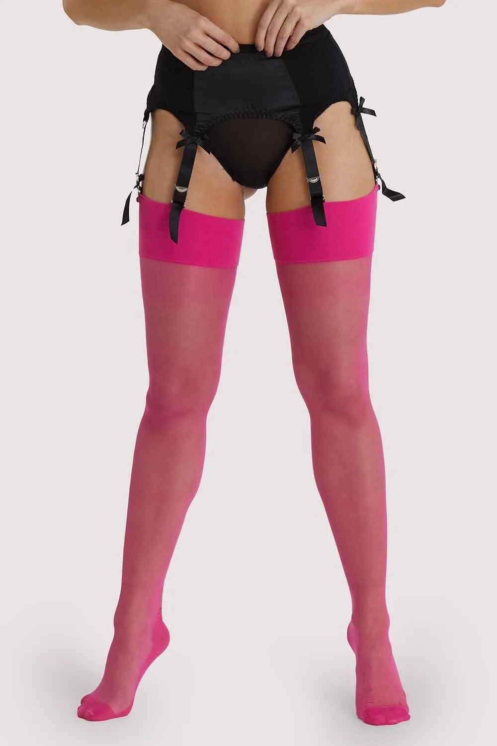 Seamed Stocking Pink Peacock US 4 - 18