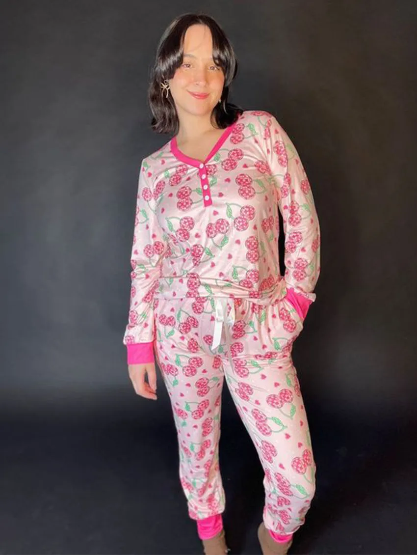 Shirley & Stone Valentine Jogger PJ Set
