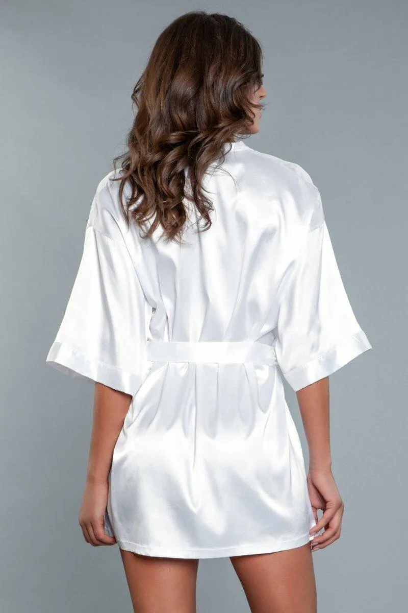 Short Satin Robe
