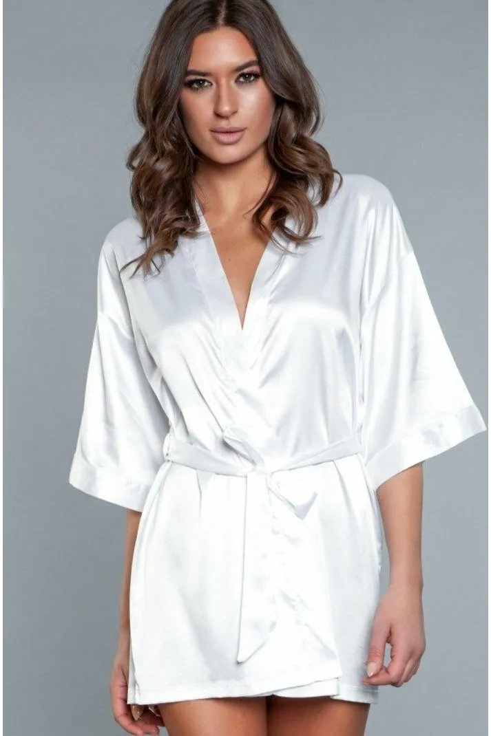 Short Satin Robe