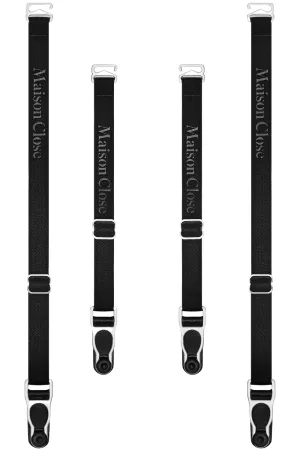 Signature Suspender Straps Black/Silver
