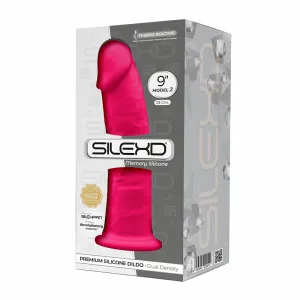 SILEXD MODEL 2 Realistic 9 Silicone Dildo Suction Cup PINK