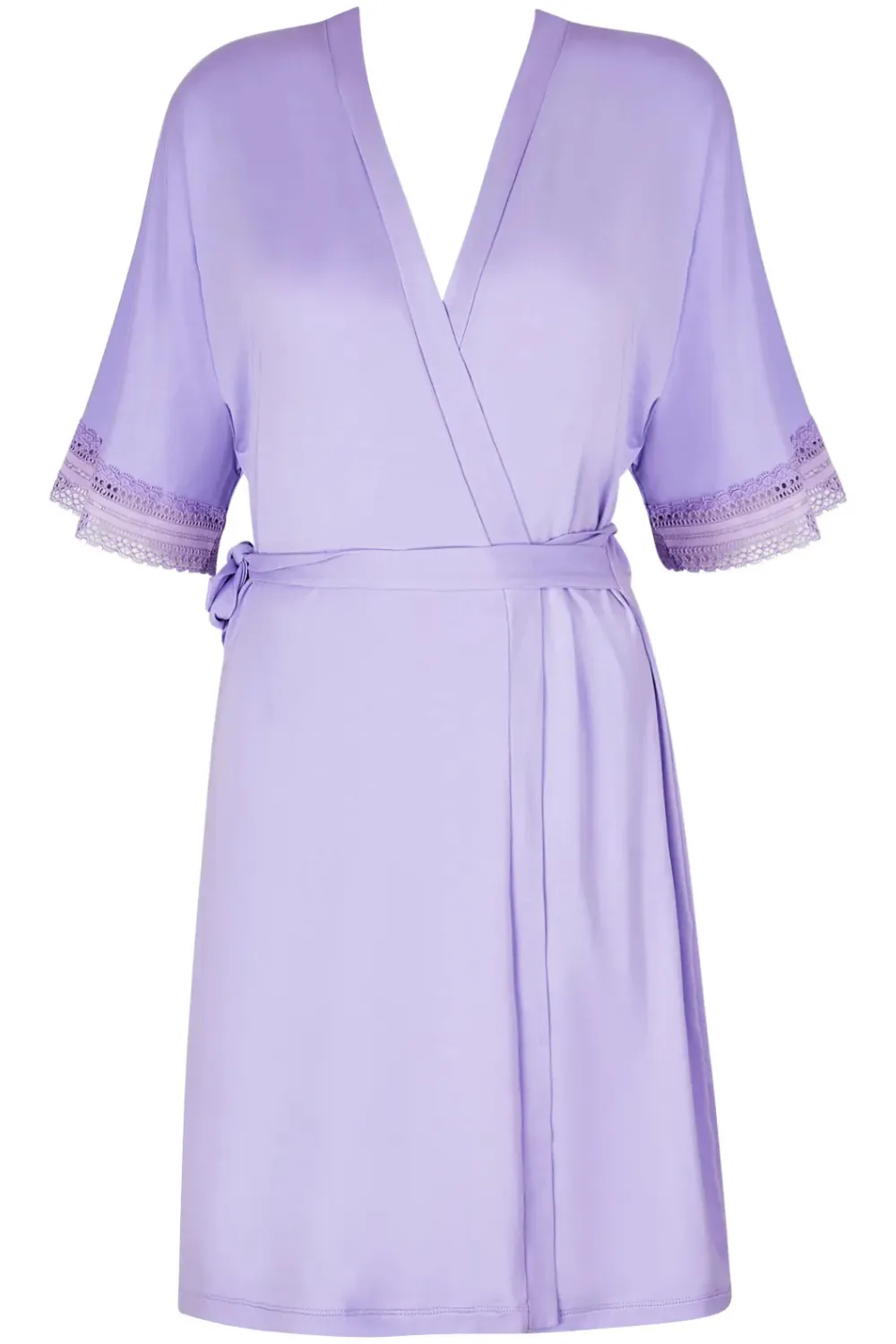 Simply Graphic Mid-Length Robe in Lilac