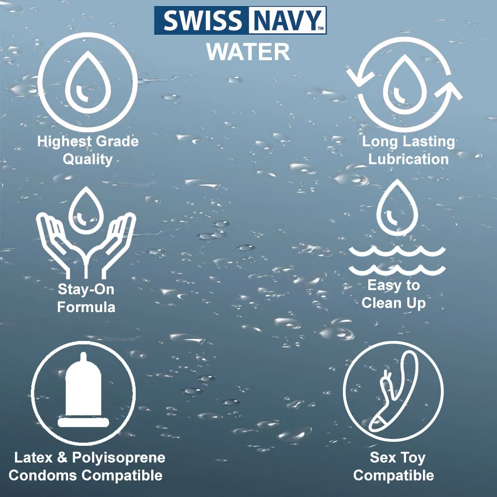 Swiss Navy Water Based Lubricant Premium Personal Sex Lube Adult Toy Safe