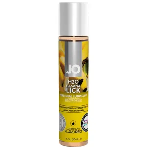 System JO H2O Flavored Banana Lick Personal Lubricant Oral Sex Lube 30ml