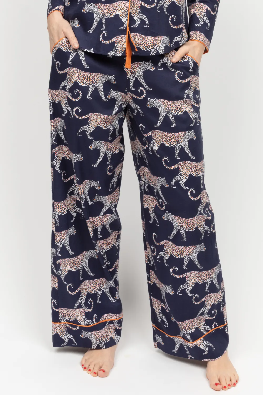 Taylor Leopard Print Pyjama Bottom. Size UK 8