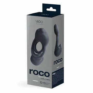 VeDO Roco Rechargeable Dual Motor Vibrating Ring - Just Black