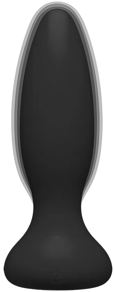Vibe - Experienced - Rechargeable Silicone Anal Plug With Remote (Black)